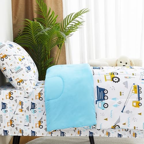 Lasoftan Cars Toddler Bedding Set, 4-Piece Bed-in-a-Bag Comforter Set - Image 5