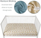 GUNTAIL Baby Crib Sheets for Boys Girls, 2 Pack Fitted Crib Sheet for Standard - Image 4