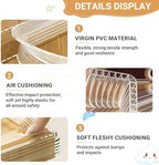 Furniture Edge Protector for Baby, 118x2.28in Clear Plastic Crib Teething Guard - Image 4