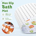 Teddy Island Bath Mat for Tub Non Slip Kids Bathtub Mat 40x16 Baby Bath Mat - Image 3
