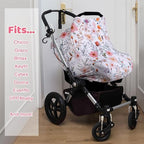 Rquite 4-in-1 Baby Car Seat Canopy, Stretchy Nursing Breastfeeding Cover - Image 4