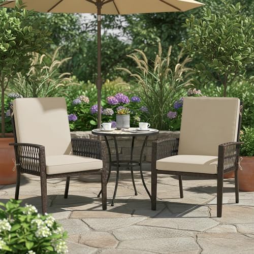 Summsun Outdoor Dining Chair Cushions 2-Pack, 20 x 20 Inch - Image 2