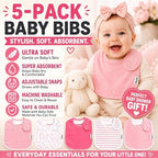 KiddyStar Premium Organic Cotton Bibs - Image 2