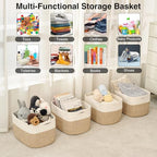 ICERZCZ Storage Baskets for Organizing & Shelves, Woven Cotton Rope - Image 4