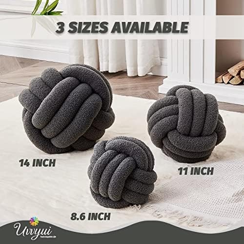 Uvvyui Knot Pillow Ball, Soft Home Decorative Pillows, Round Throw Pillow - Image 2