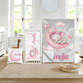 Custom Baby Girl Minky Crib Bedding Set, Elephant Bedding 3 Pcs Set by Duckbe