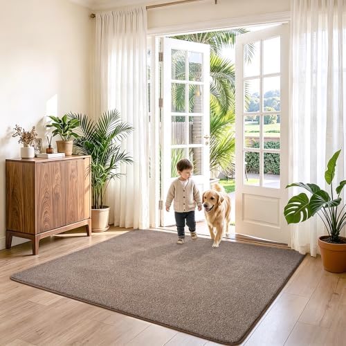 Keeko 5x5 Square Area Rugs for Living Room Bedroom, Soft Washable Carpet - Image 5