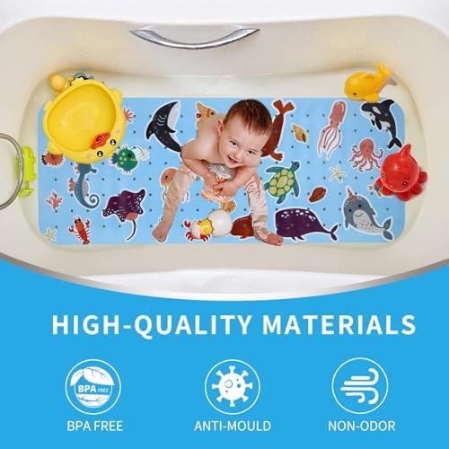 Bath Tub Shower Mat Non Slip Kids Bathtub Mat Anti Slip Baby Bath Mat - Image 2