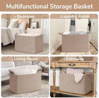 Goodpick 105L Extra Large Woven Rope Blanket Basket - Image 4