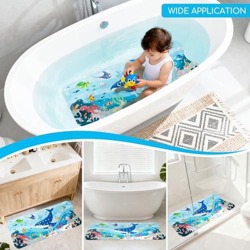 Baby Bath Mat for Tub, Non Slip Kids Bath Shower Mat - Image 7