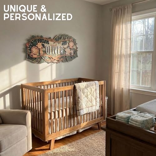 Custom Safari Nursery Name Sign - Image 6