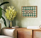 Framed God's Plans Not Mine Canvas Wall Art, Inspirational Faith Quote Pictures - Image 7