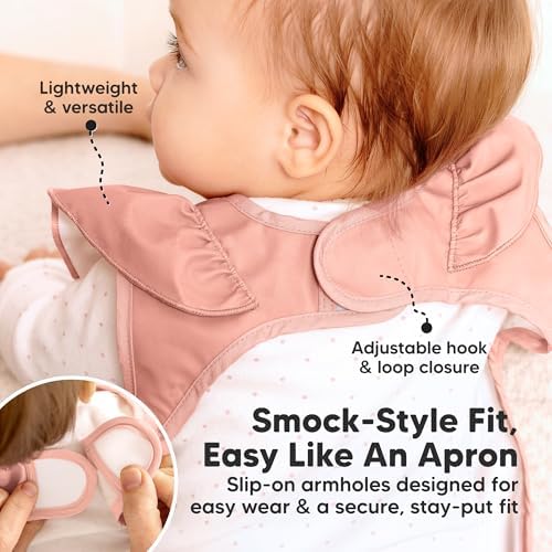KeaBabies Waterproof Bibs for Baby Girl, 2-pk Lightweight - Image 3