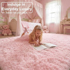 Amdrebio Pink Large Kids Area Rug 8x10 - Image 3