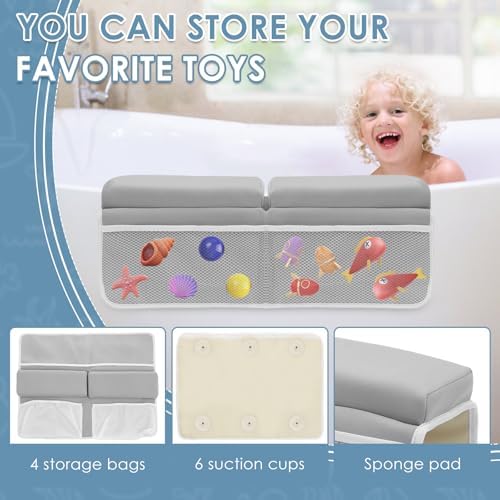 Comfortable Bath Kneeler Set Foldable Non Slip Bath Elbow Rest Pad - Image 6