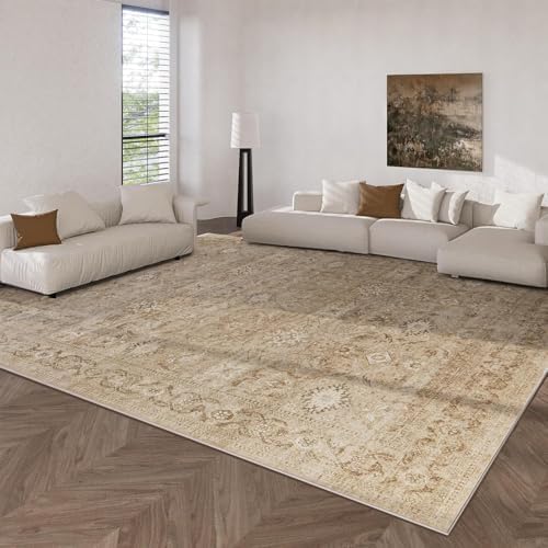 10x14 Area Rugs for Living Room: Large Washable Bedroom Rug Non Slip Carpet - Image 3