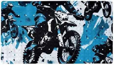 Shower Mat Non Slip, Motorcycles Anti Slip Bath Mat by Anna+Cowper