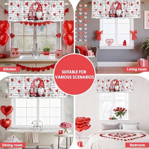 Vandarllin Valentine's Day Kitchen Curtains Valances - Image 6