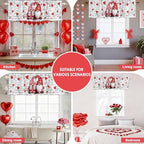Vandarllin Valentine's Day Kitchen Curtains Valances - Image 6