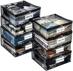 Plastic Storage Bags with Easy-Glide Zipper, Durable Clear Vinyl Zippered by Kikerike