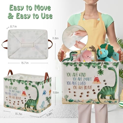 Dinosaur Nursery Decor Baby Gift Basket - Image 3