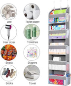TAHAVICE 2 Pack Over the Door Storage Organizer, 5 Large & 10 Mesh Pockets - Image 3