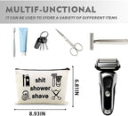 Funny Men Shaver Storage Bag for Dad Husband Father Day Gifts Zipper Makeup - Image 2