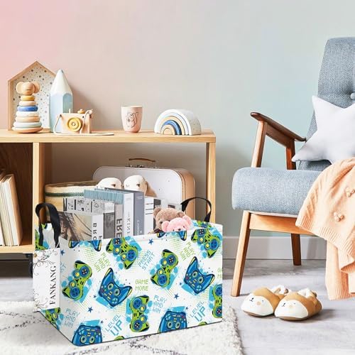 Rectangular Game Monster Truck Fabric Storage Basket - Image 3