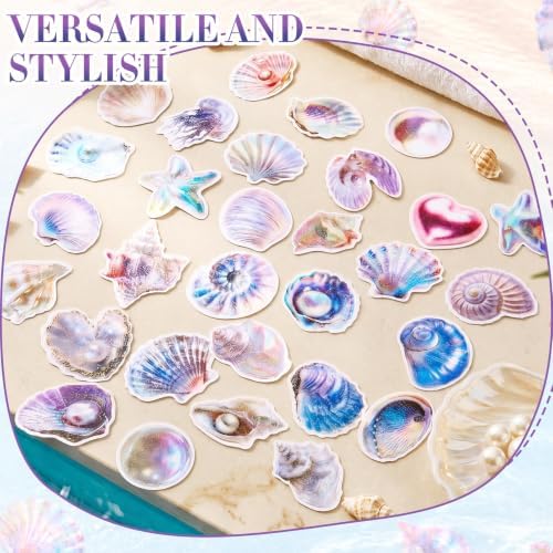 Fullhawl 30 Pcs Seashell Non Slip Bathtub Stickers - Image 4