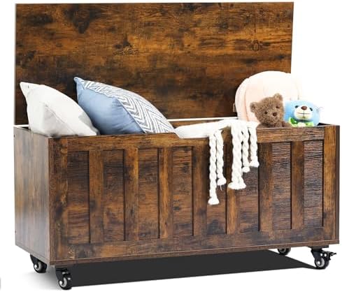 HYZ Storage Chest, 39.4'' Wooden Storage Bench by HYZ