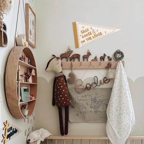 One Silly Goose Pennant Banner Flags Playroom Nursery Wall Decor - Image 3
