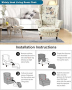 CRFATOP Wingback Chair Covers Stretch Armchair Slipcovers - Image 5