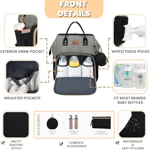 ROSEGIN Diaper Bag Backpack - Image 3