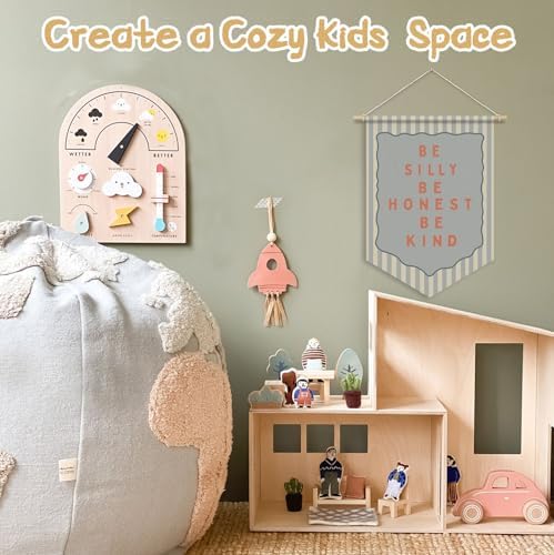 Boys Nursery Room Wall Decor, Be Silly Be Honest Kind Decor - Image 4