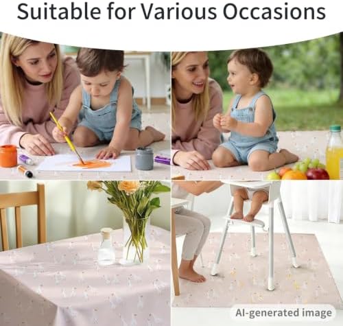Non-Slip Baby Splat Mat for Under High Chair - Image 5