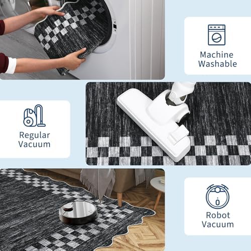 GarveeHome 10x13 Area Rug Large Living Room Bedroom Washable Scalloped Rug - Image 6
