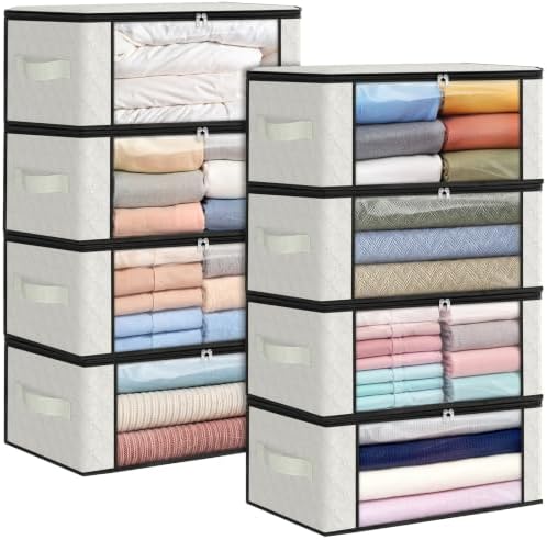 Fab totes 35L Closet Organizers, Foldable Under Bed Storage Containers by Fabtotes