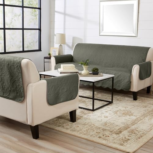 Great Bay Home Reversible Loveseat Cover - Image 5