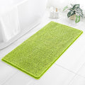 Chenille Bathroom Rug 26"x44" Lime Green, Non-Slip Plush Bath Mat by Kildoss