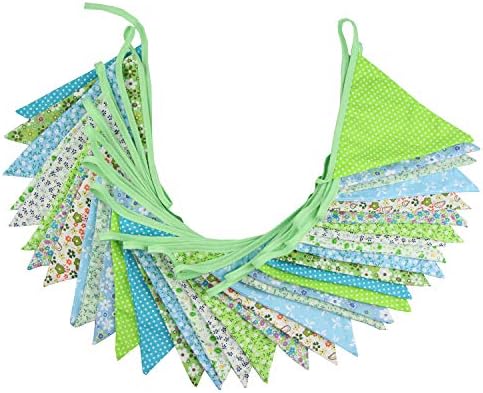 10M/32Ft Triangle Bunting Banner, Baby Shower, Outdoor and Home Decorations - Image 2