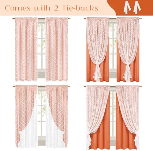 ASPMIZ Linen Curtains for Living Room Double Layers Curtains for Bedroom - Image 3