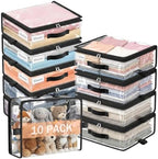 10 Pack Clear Storage Bags by Eunhdet