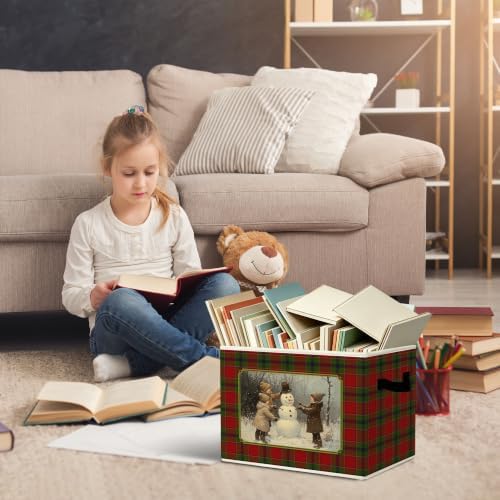 Vintage Snowman Christmas Storage Box - Image 5