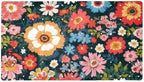 Shower Mat Non Slip 26.8 x 15.1 Inches, Colorful Flower Bathtub Mat Shower by Anna+Cowper