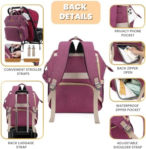 ROSEGIN Diaper Bag Backpack - Image 4