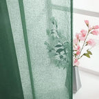 MIULEE Dark Green Window Valance 1 Panel 54W x 18L - Image 4
