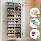Over the Door Organizer 6 Tiers, Extra Large Behind Door Storage of 12 - Image 5