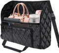 BFXM Car Purse Holder Between Seats, Leather Front Seat Car Organizer by BFXM