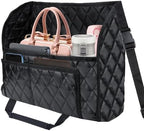 BFXM Car Purse Holder Between Seats, Leather Front Seat Car Organizer by BFXM