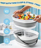 WADEO Double-Capacity Foldable Bath Toy Storage Baskets - Image 6